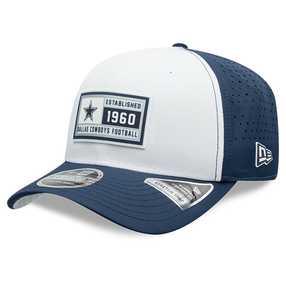 Dallas Cowboys New Era Established Patch 9SEVENTY Adjustable Hat White/Navy