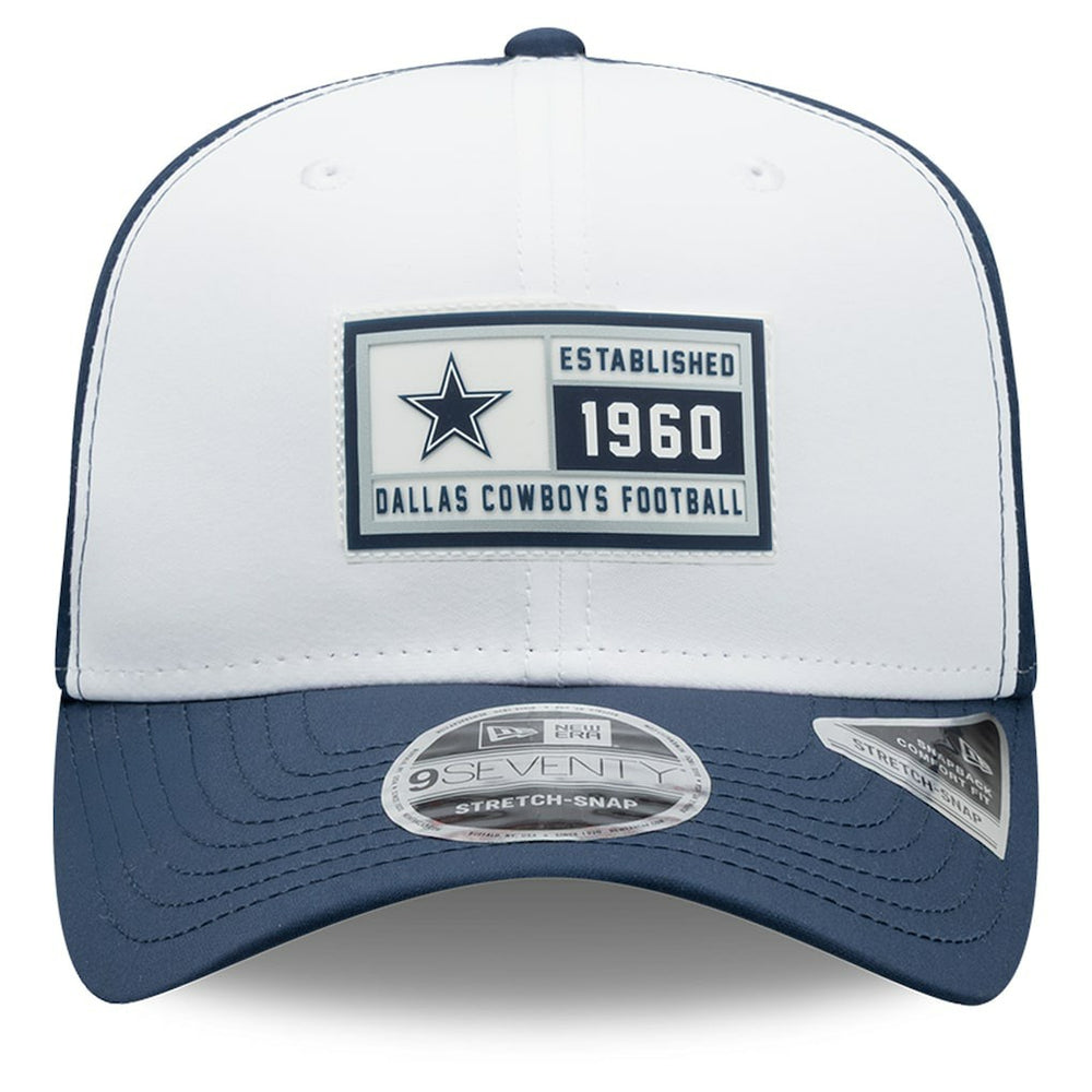 Dallas Cowboys New Era Established Patch 9SEVENTY Adjustable Hat White/Navy