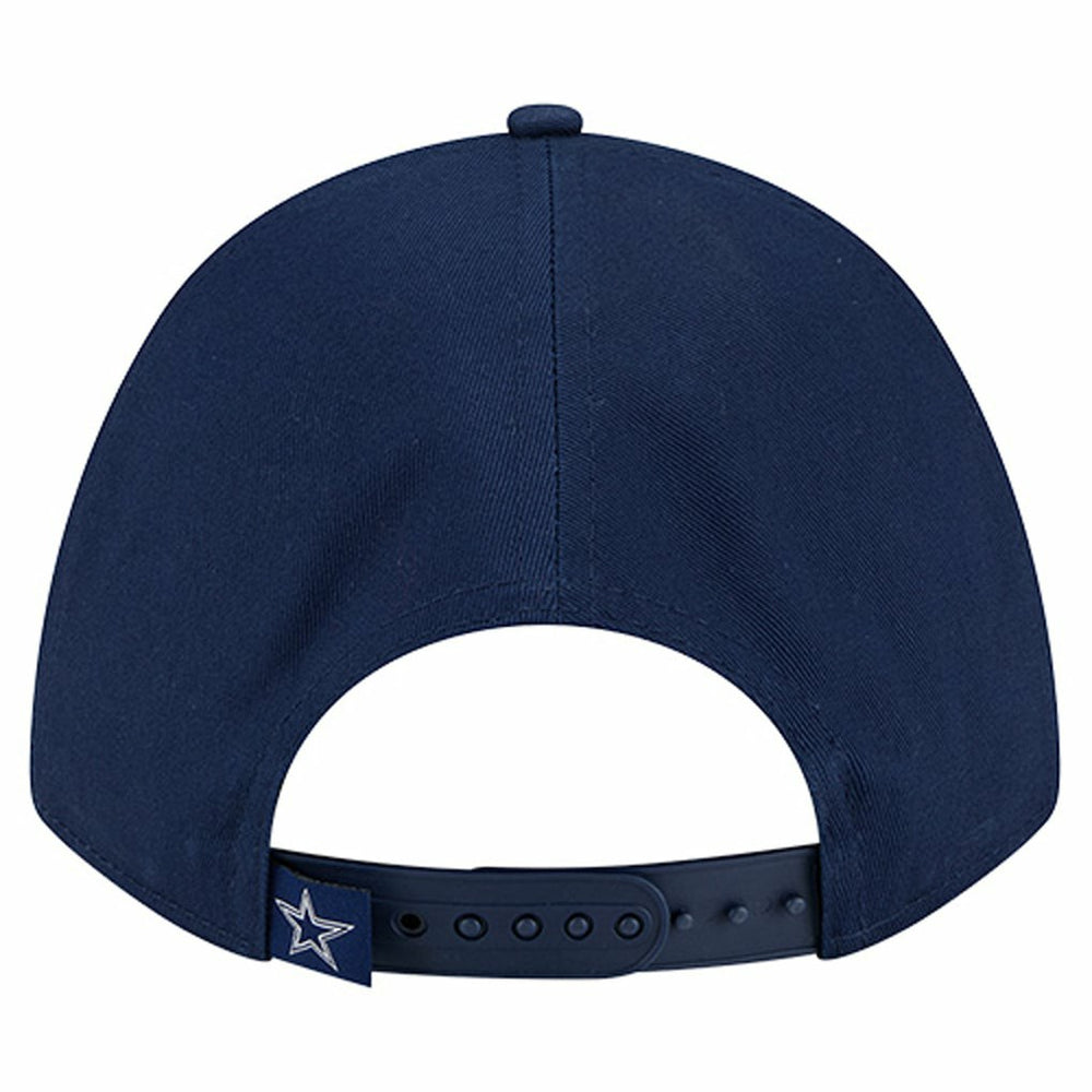 Dallas Cowboys New Era Women's Metallic A-Frame 9FORTY Adjustable Hat Navy