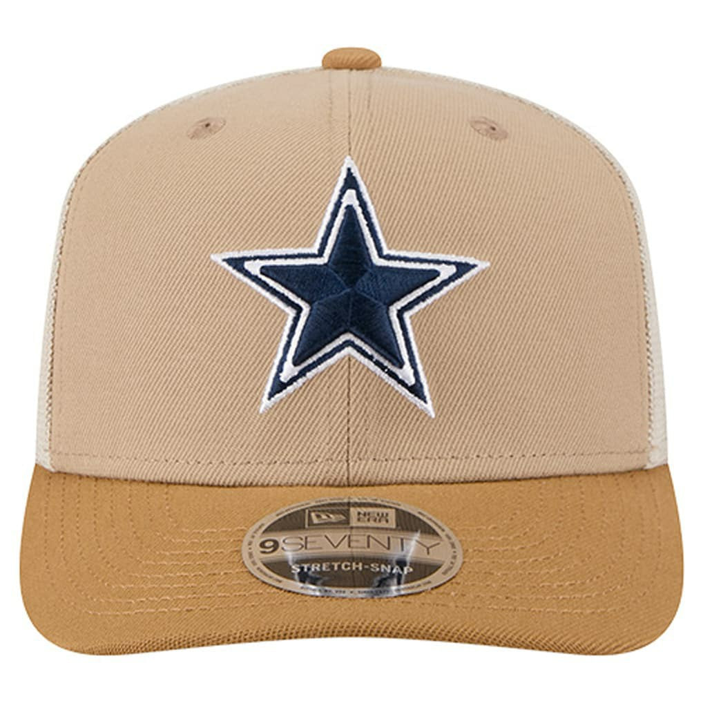 Dallas Cowboys New Era Two-Tone Trucker 9SEVENTY Adjustable Hat Light Beige