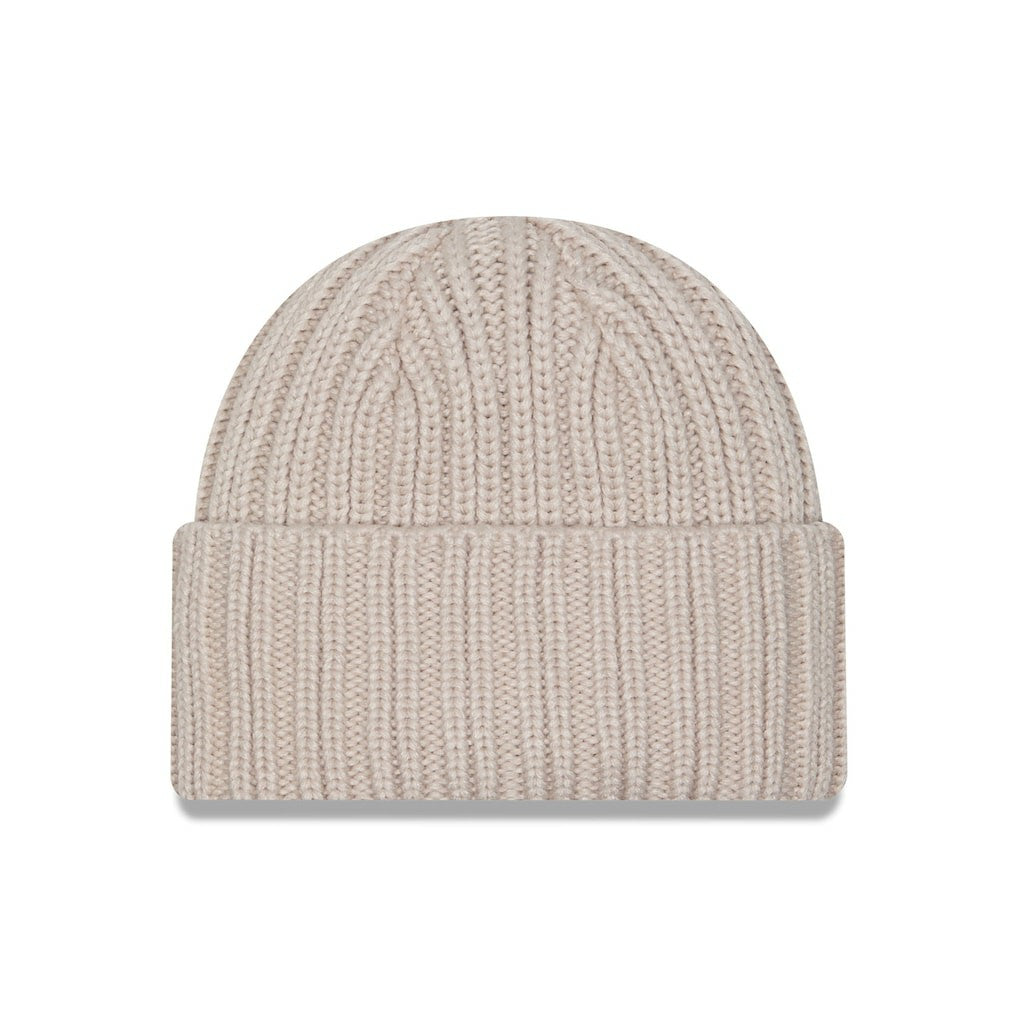 Dallas Cowboys New Era Logo Applique Cuffed Knit Hat Light Beige