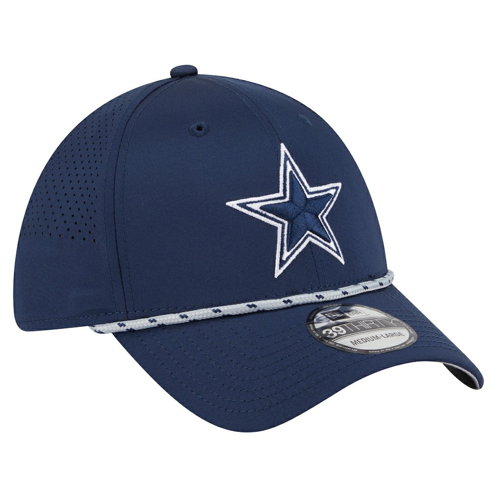 Dallas Cowboys New Era Featherweight Poly Rope Flex 39Thirty Hat Navy