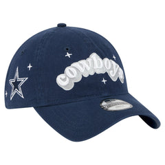 Dallas Cowboys New Era Girls Youth Cheer 9TWENTY Adjustable Hat Navy