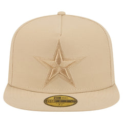 Dallas Cowboys New Era Color Pack A-Frame 59FIFTY Fitted Hat Light Beige