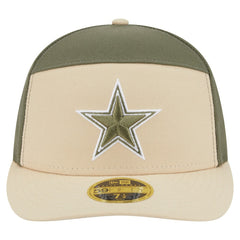 Dallas Cowboys New Era 2-Tone Color Pack Split Panel 59FIFTY Fitted Hat Light Beige/Olive