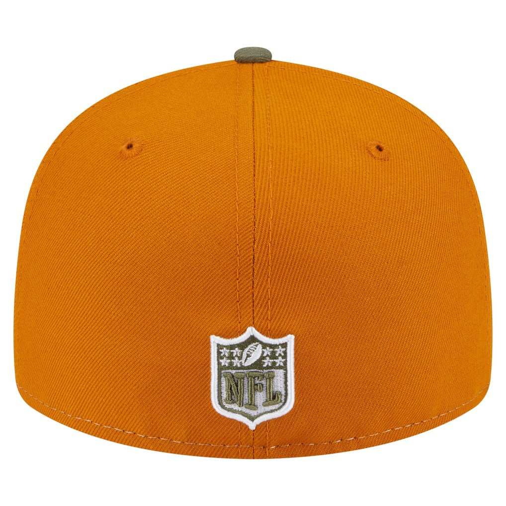 Dallas Cowboys New Era 2-Tone Color Pack Split Panel 59FIFTY Fitted Hat Olive/Brown