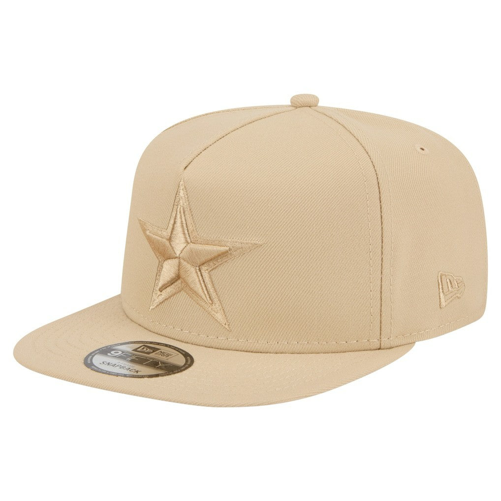 Dallas Cowboys New Era Color Pack A-Frame 9FIFTY Snapback Hat Light Beige