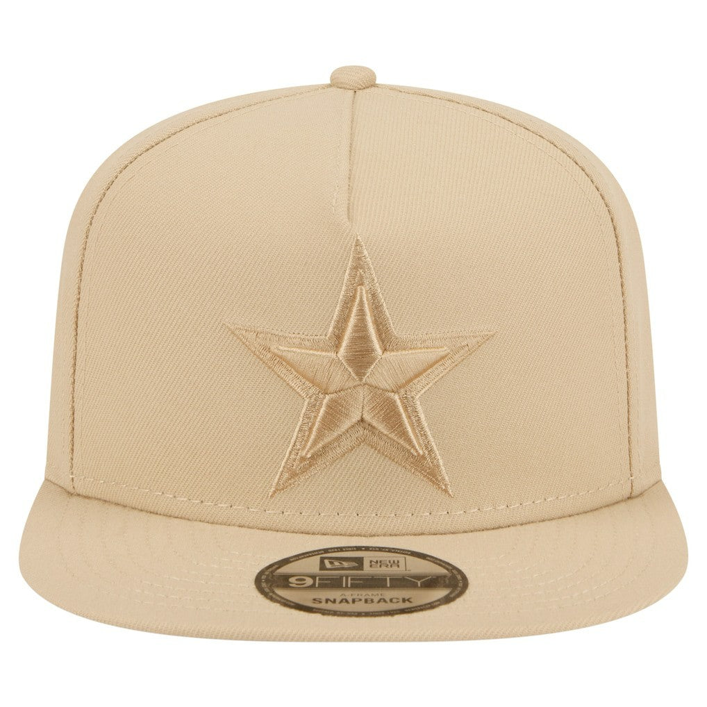 Dallas Cowboys New Era Color Pack A-Frame 9FIFTY Snapback Hat Light Beige