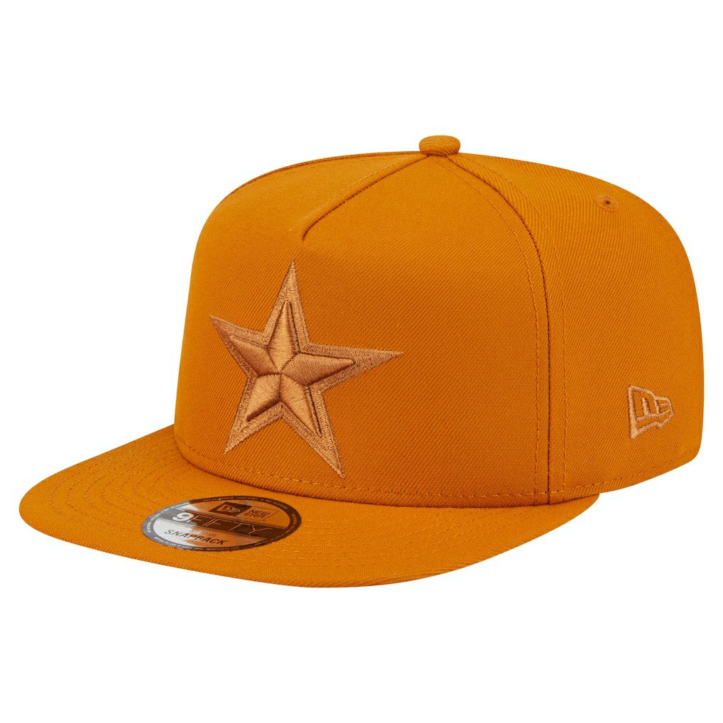 Dallas Cowboys New Era Color Pack A-Frame 9FIFTY Snapback Hat Brown