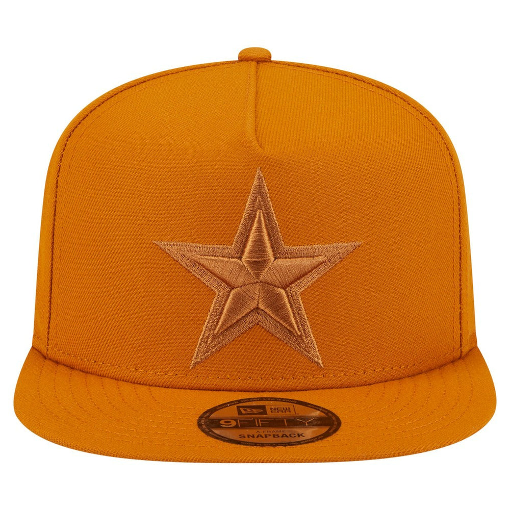 Dallas Cowboys New Era Color Pack A-Frame 9FIFTY Snapback Hat Brown