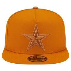 Dallas Cowboys New Era Color Pack A-Frame 9FIFTY Snapback Hat Brown