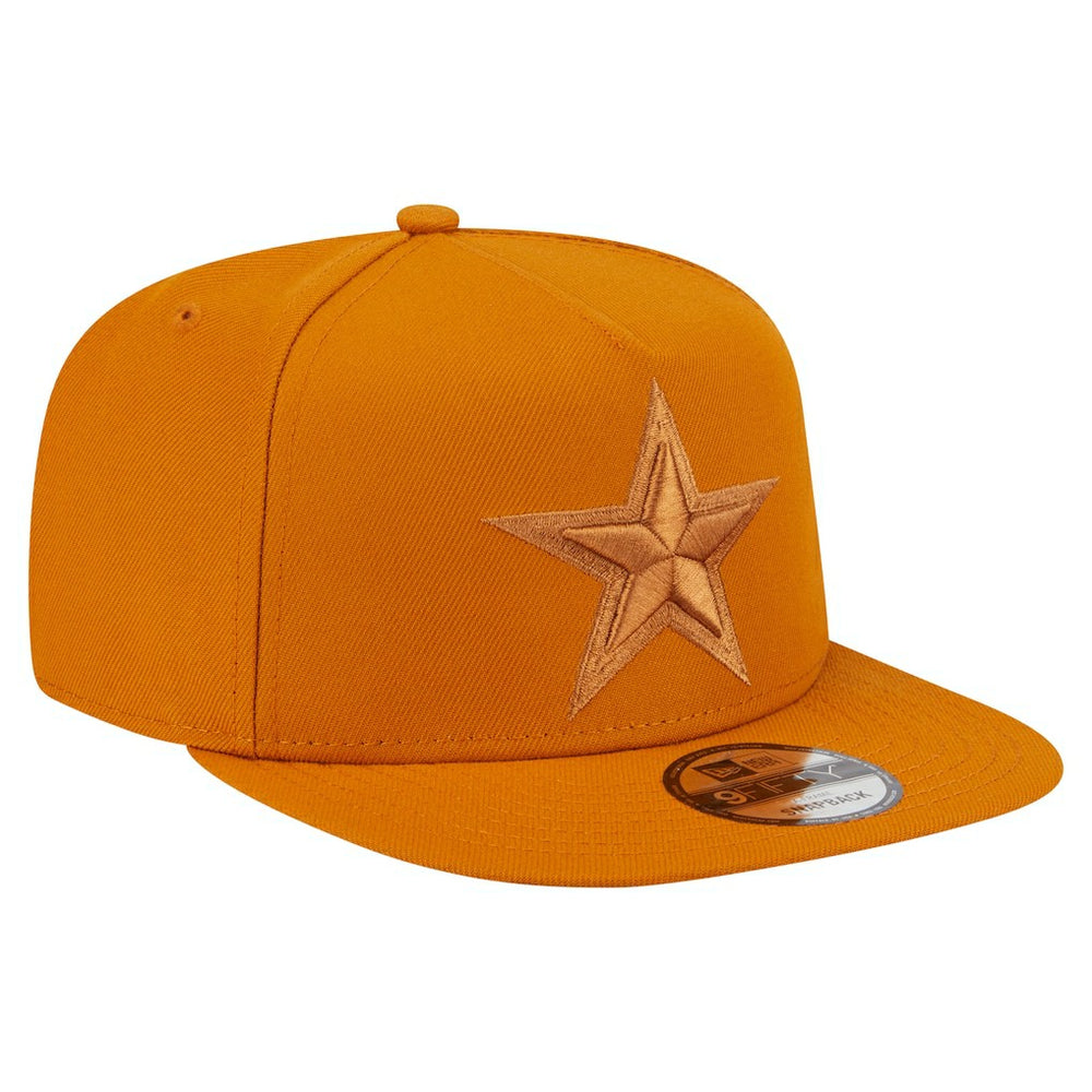 Dallas Cowboys New Era Color Pack A-Frame 9FIFTY Snapback Hat Brown