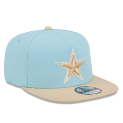 Dallas Cowboys New Era Two-Tone Color Pack A-Frame 9FIFTY Snapback Hat Light Blue/Brown