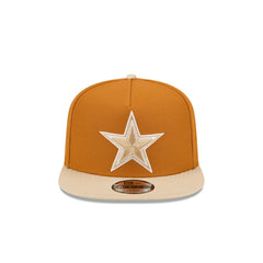 Dallas Cowboys New Era Two-Tone Color Pack A-Frame 9FIFTY Snapback Hat Brown/Light Beige
