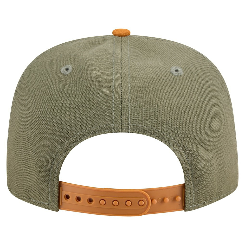 Dallas Cowboys New Era Two-Tone A-Frame 9FIFTY Snapback Hat Olive/Brown