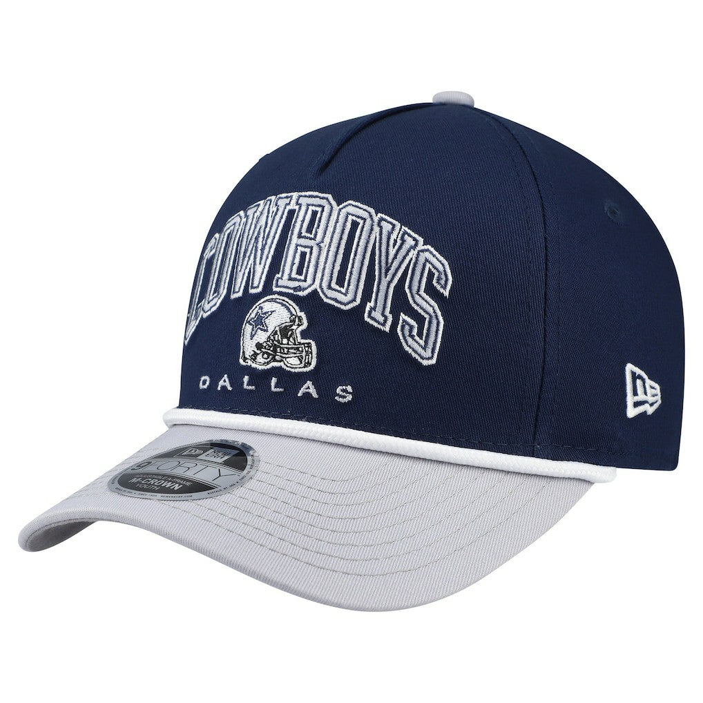 Dallas Cowboys New Era Youth Arch COOLERA 9FORTY A-Frame Adjustable Hat Navy
