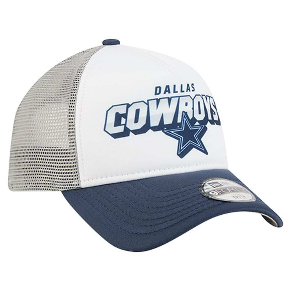 Dallas Cowboys New Era Youth Streak 9FORTY A-Frame Adjustable Hat White/Navy