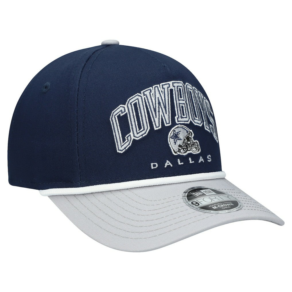 Dallas Cowboys New Era Preschool Arch 9FORTY M-Crown A-Frame COOLERA Adjustable Hat Navy/Gray