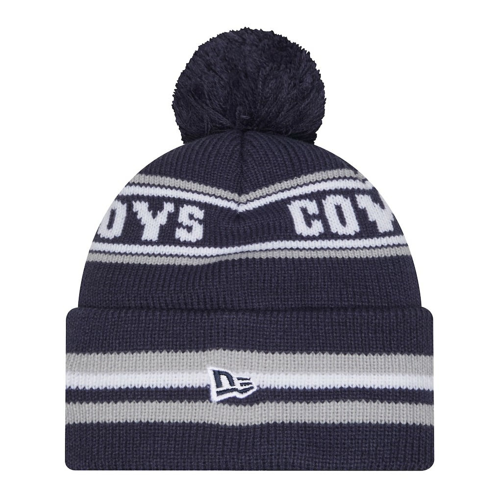 Dallas Cowboys New Era Pre-School Classic Cuffed Knit Hat with Pom Navy