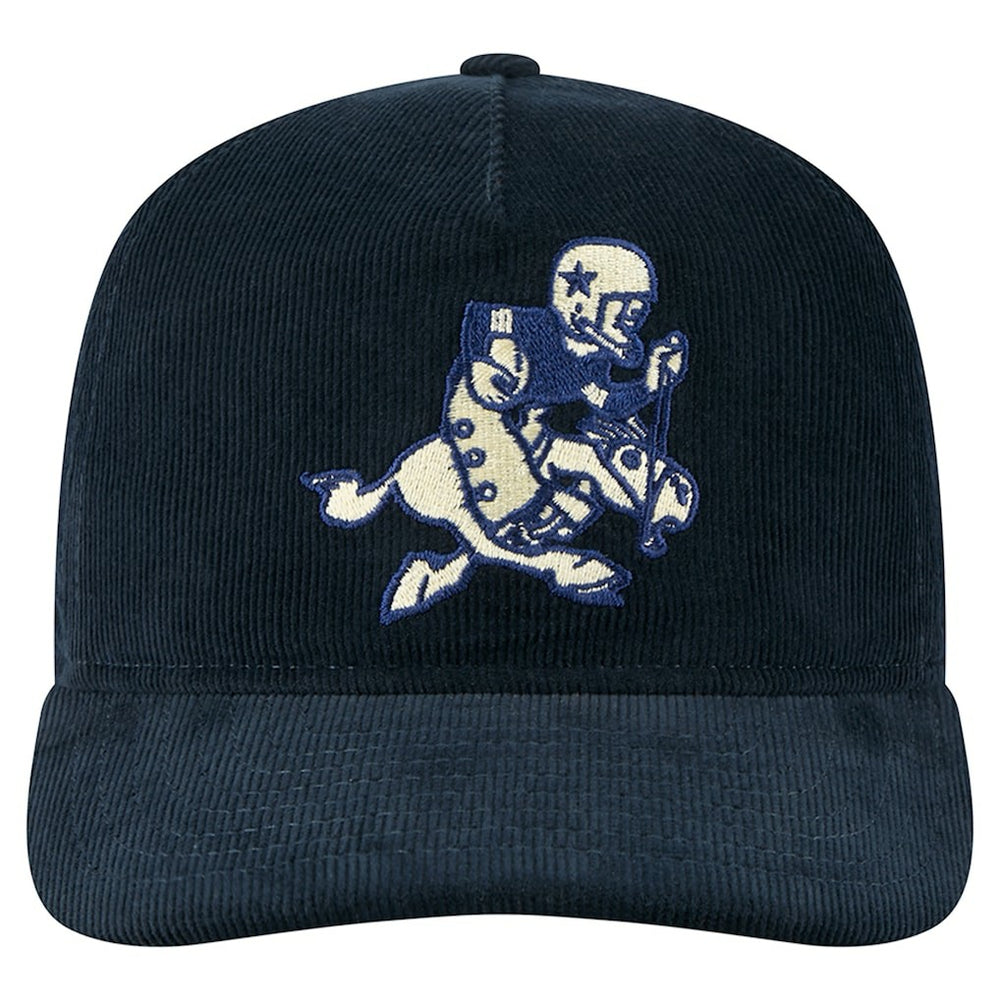 Dallas Cowboys New Era Retro Joe Nostalgic Corduroy Golfer Adjustable Hat Navy