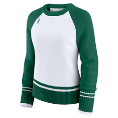 New York Jets WEAR by Erin Andrews Women's Colorblock Raglan Sweater White/Green