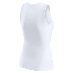 Denver Broncos WEAR by Erin Andrews Women's Ribbed Graphic Tank Top White