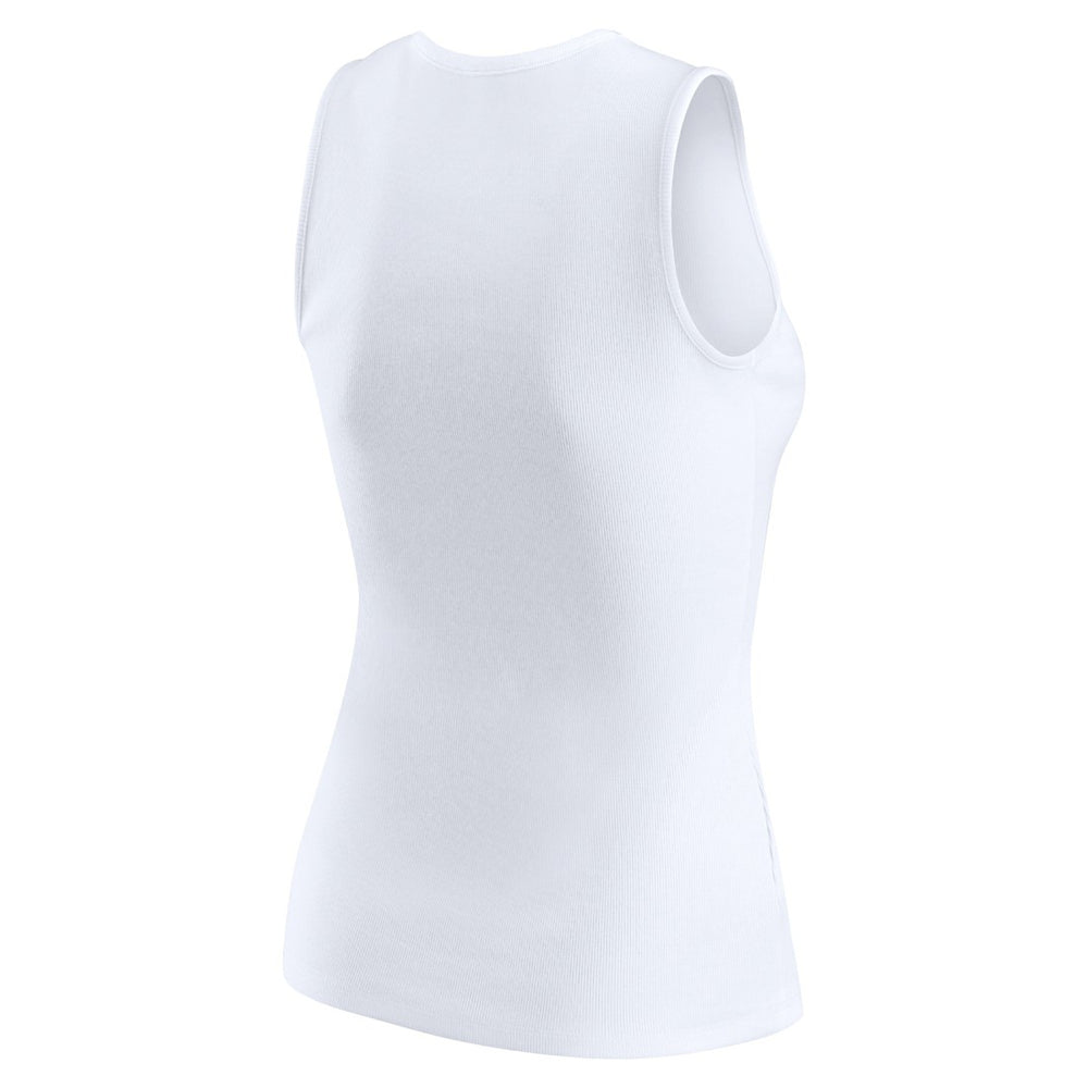 Seattle Seahawks WEAR by Erin Andrews Women's Ribbed Graphic Tank Top White