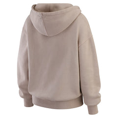 San Francisco 49ers WEAR by Erin Andrews Women's Washed Pullover Crewdie Tan