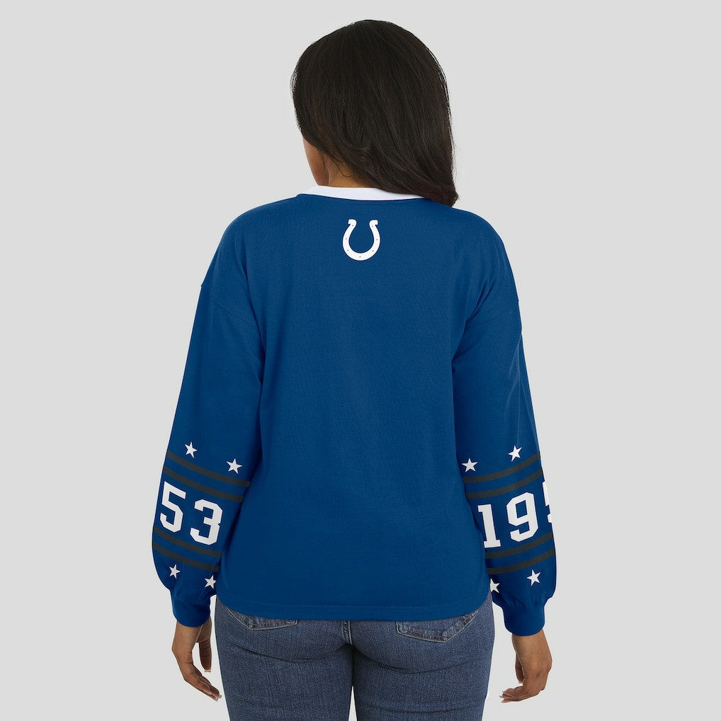 Indianapolis Colts WEAR by Erin Andrews Women's Sport Long-Sleeve T-Shirt Royal