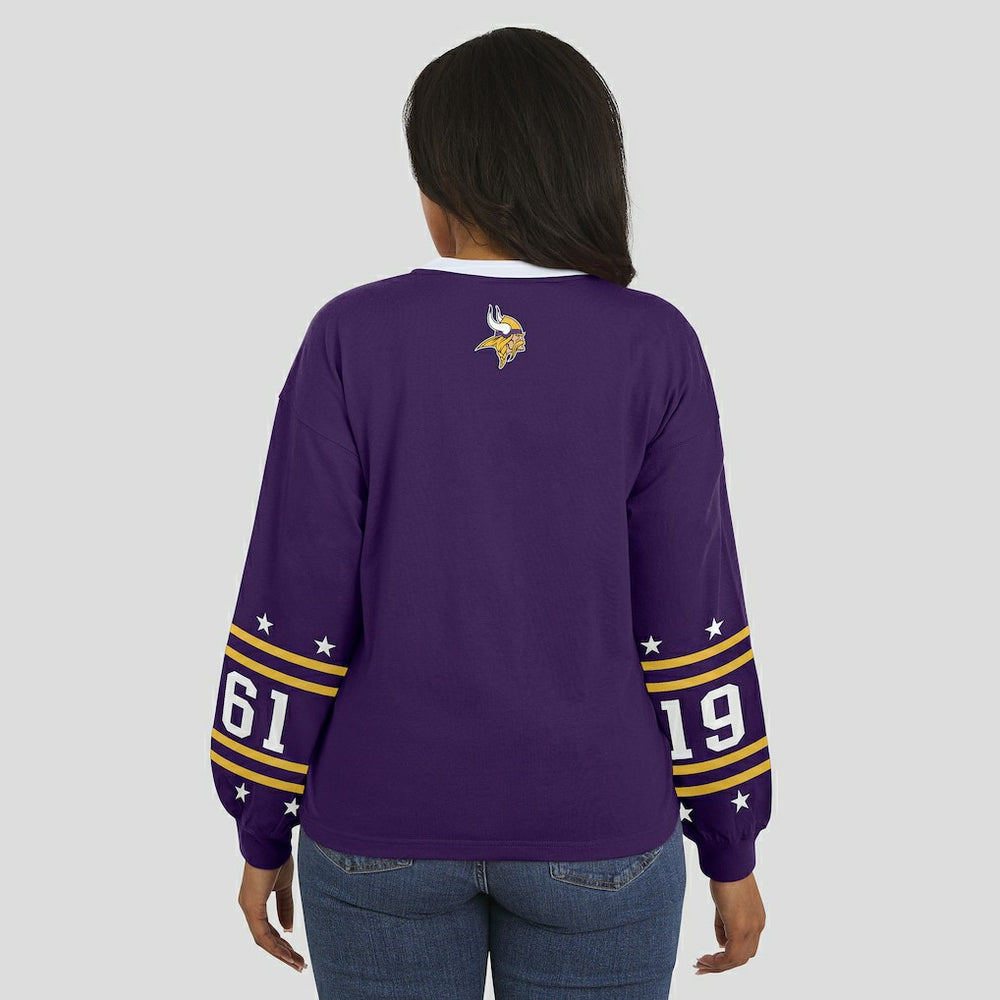 Minnesota Vikings WEAR by Erin Andrews Women's Sport Long-Sleeve T-Shirt Purple