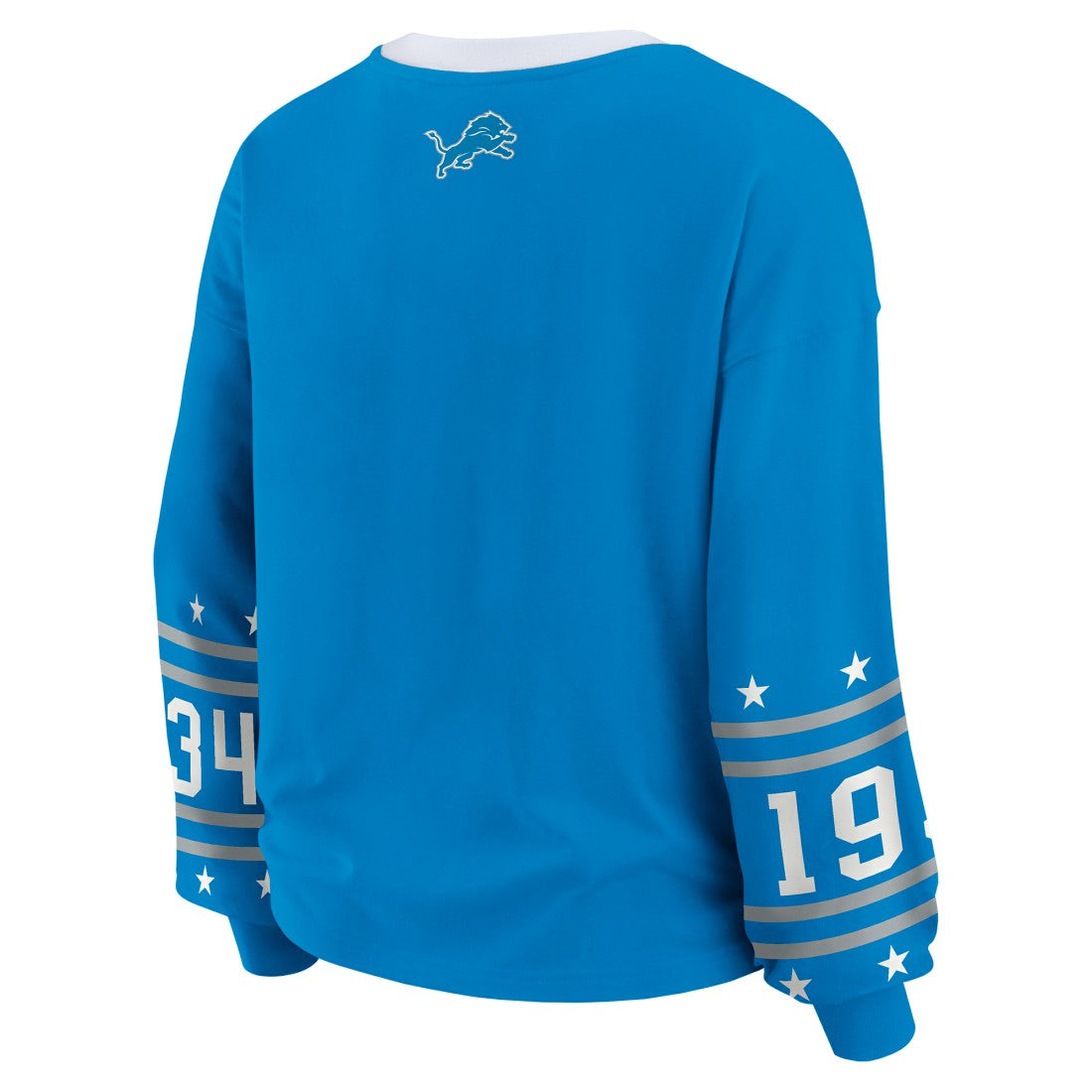 Detroit Lions WEAR by Erin Andrews Women's Sport Long-Sleeve T-Shirt Blue