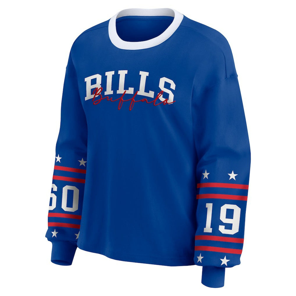 Buffalo Bills WEAR by Erin Andrews Women's Sport Long-Sleeve T-Shirt Royal