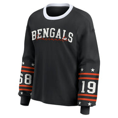 Cincinnati Bengals WEAR by Erin Andrews Women's Sport Long-Sleeve T-Shirt Black