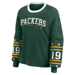 Green Bay Packers WEAR by Erin Andrews Women's Plus Size Sport Long-Sleeve T-Shirt Green