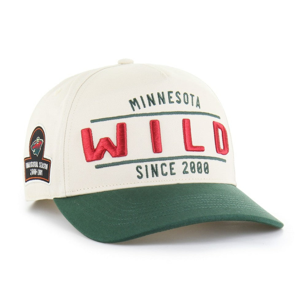 Minnesota Wild '47 Expansion Debut Two-Tone Hitch Adjustable Hat - Cream/Green - NHL 202705909