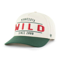 Minnesota Wild '47 Expansion Debut Two-Tone Hitch Adjustable Hat - Cream/Green - NHL 202705909