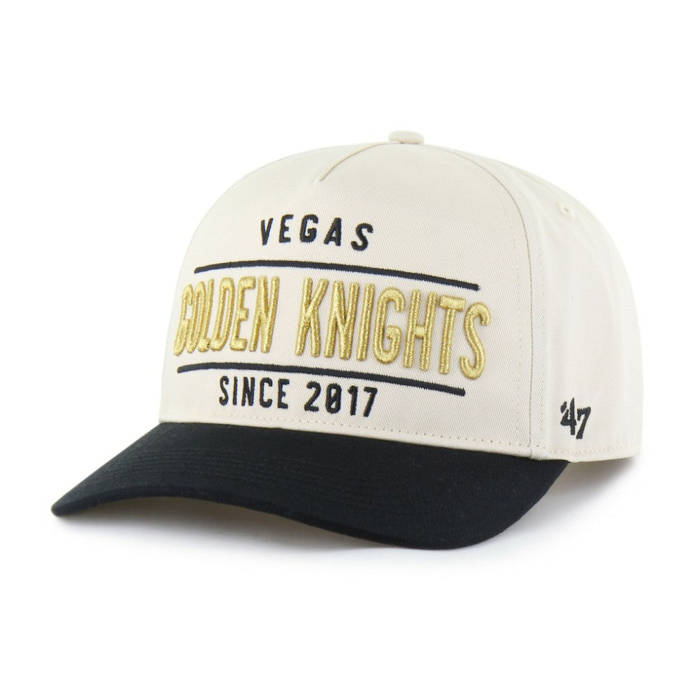 Vegas Golden Knights '47 Expansion Debut Two-Tone Hitch Adjustable Hat - Cream/Black - NHL 202705917