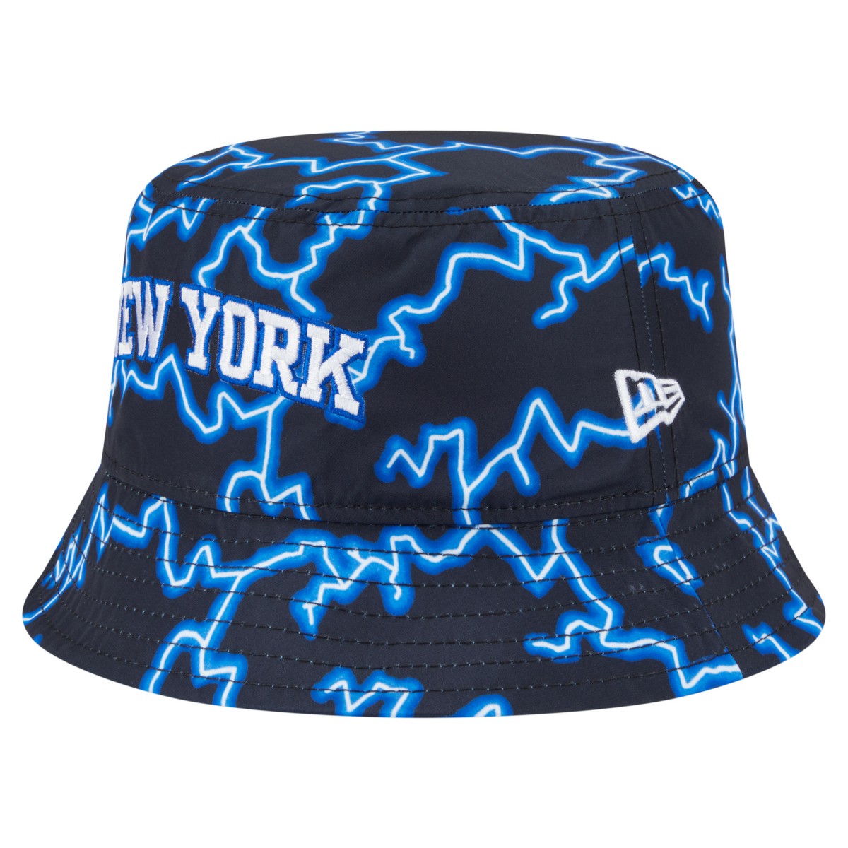 New York Knicks Summer Sun and Storm Reversible Bucket Hat Black/Light Blue | New Era Lifestyle