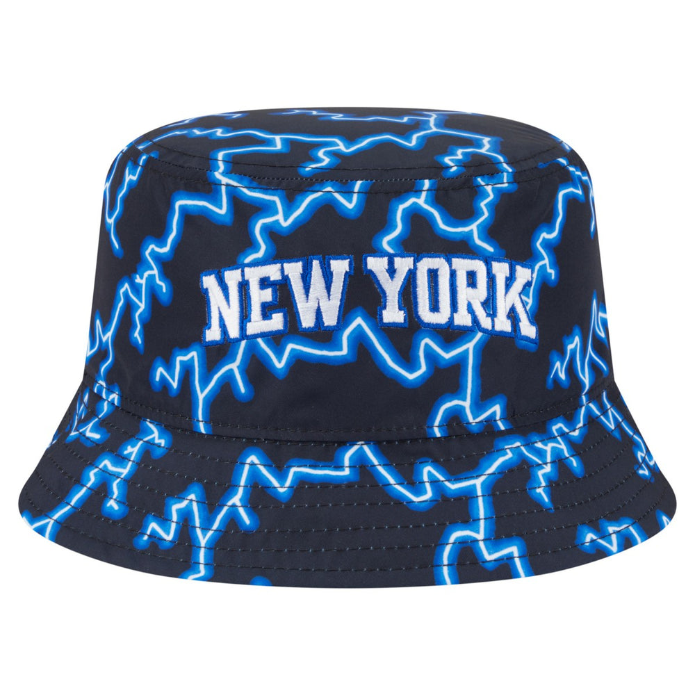 New York Knicks Summer Sun and Storm Reversible Bucket Hat Black/Light Blue | New Era Lifestyle