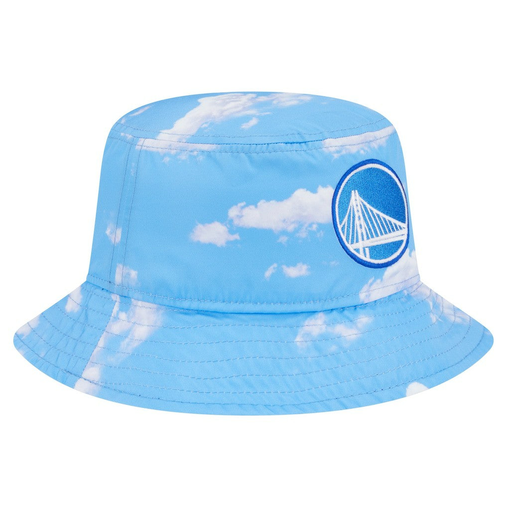 Golden State Warriors Summer Sun and Storm Reversible Bucket Hat for sale Black/Light Blue | New Era outlet