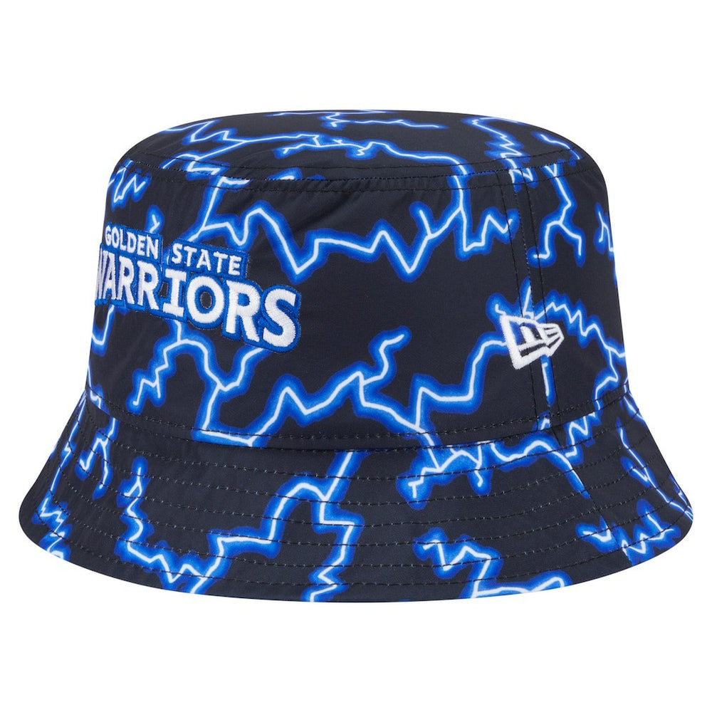 Golden State Warriors Summer Sun and Storm Reversible Bucket Hat for sale Black/Light Blue | New Era outlet