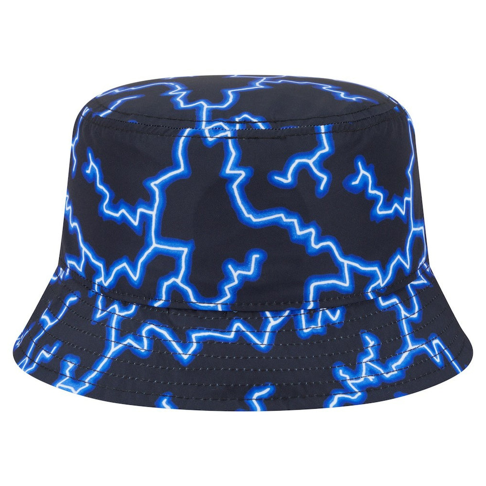 Golden State Warriors Summer Sun and Storm Reversible Bucket Hat for sale Black/Light Blue | New Era outlet