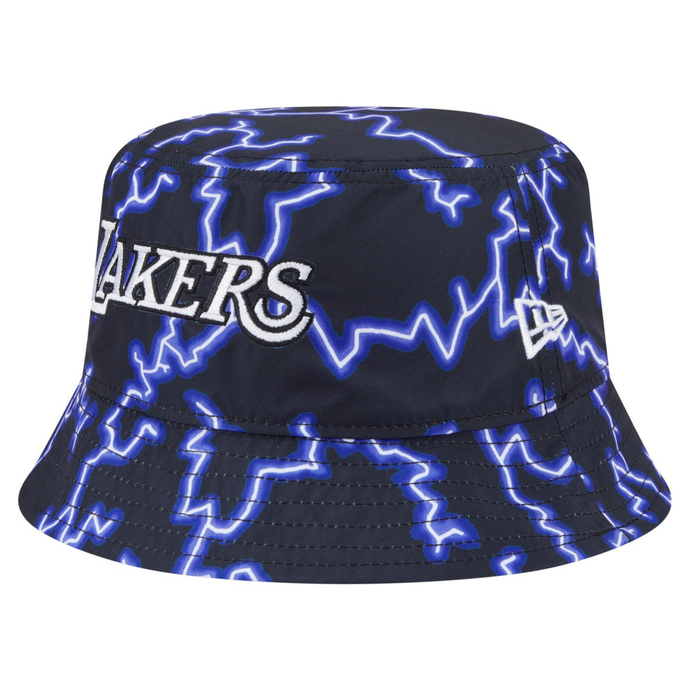 Los Angeles Lakers Summer Sun and Storm Reversible Bucket Hat Black/Light Blue | New Era Lifestyle