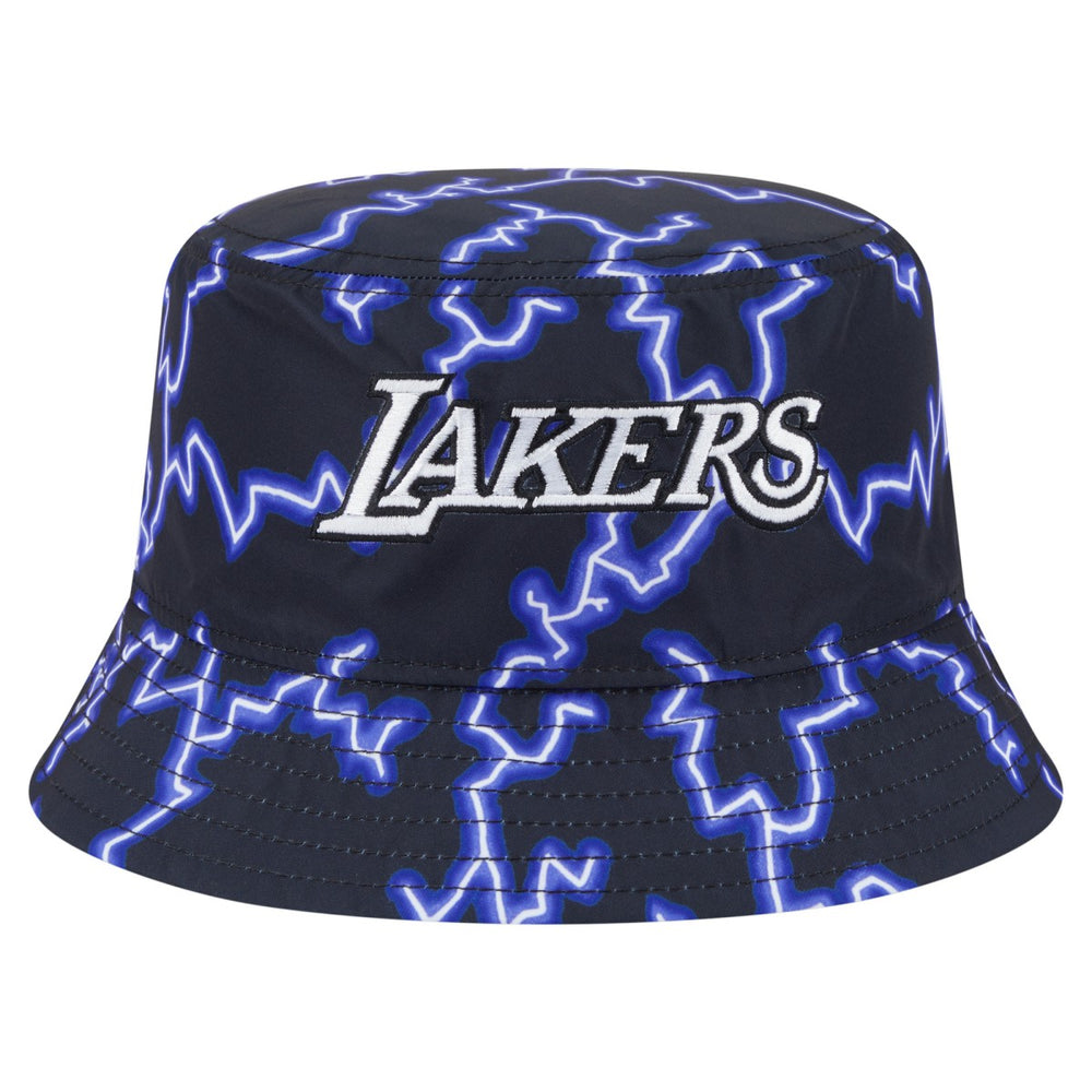 Los Angeles Lakers Summer Sun and Storm Reversible Bucket Hat Black/Light Blue | New Era Lifestyle