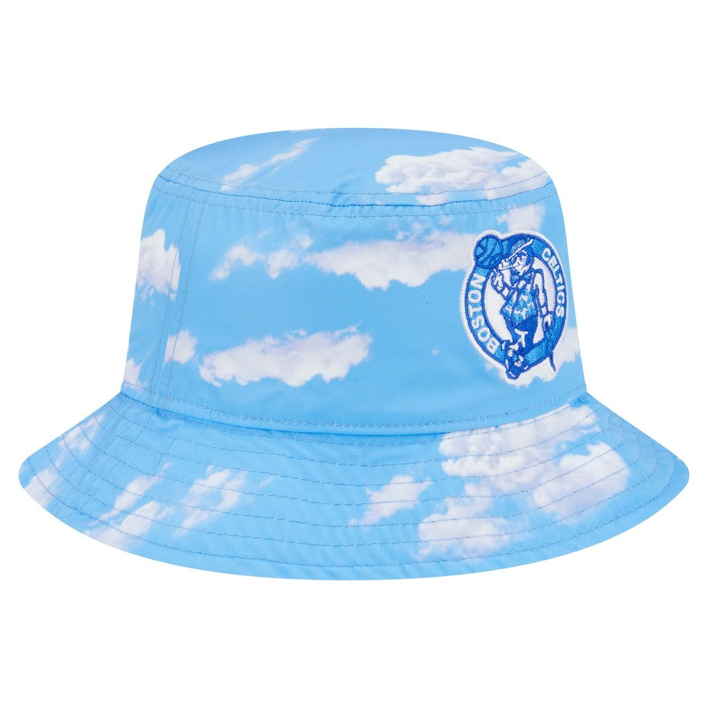 Boston Celtics Summer Sun and Storm Reversible Bucket Hat Black/Light Blue | New Era for sale