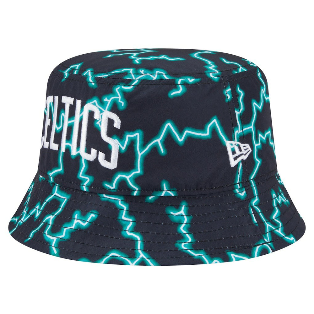 Boston Celtics Summer Sun and Storm Reversible Bucket Hat Black/Light Blue | New Era for sale