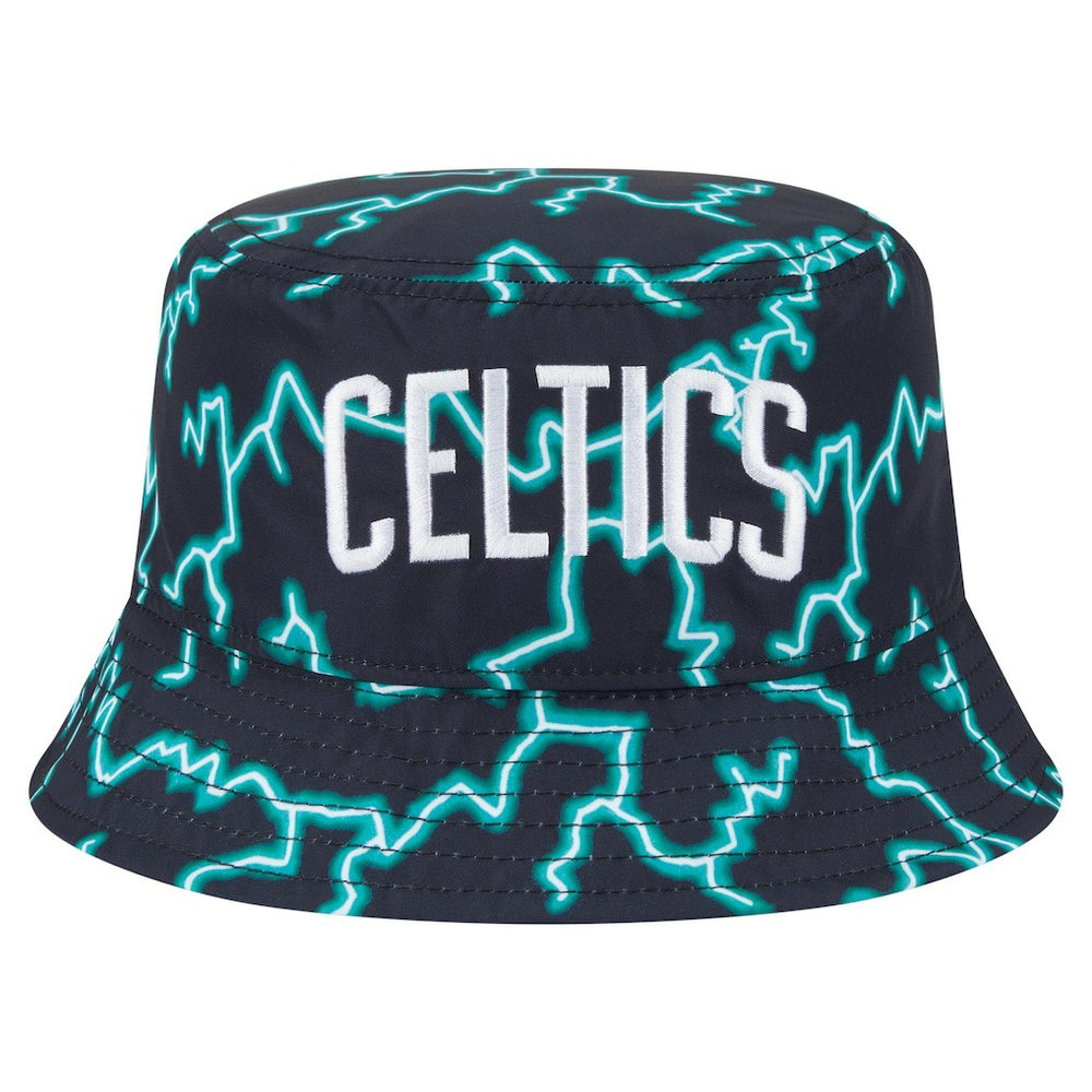Boston Celtics Summer Sun and Storm Reversible Bucket Hat Black/Light Blue | New Era for sale