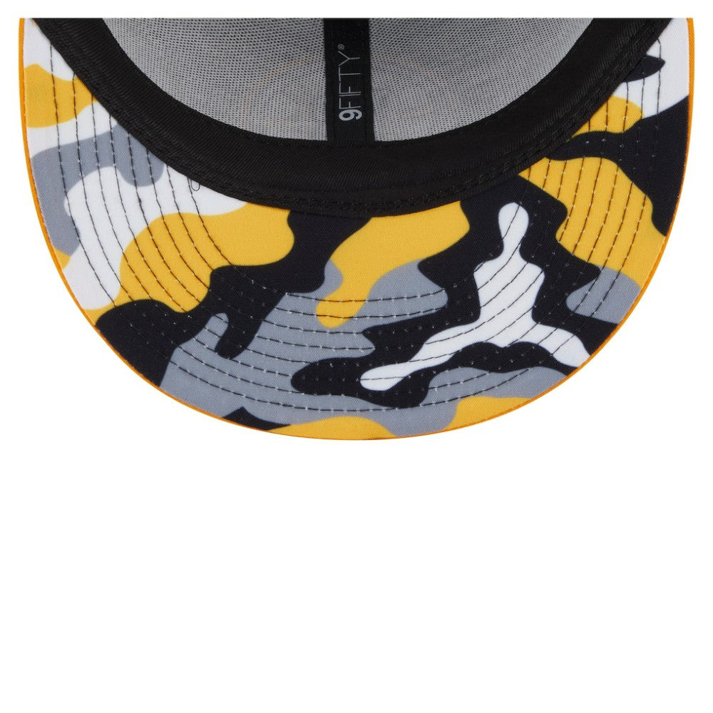 Boston Bruins New Era Camo Meshback 9FIFTY Snapback Hat - Black/Gold - NHL 202705936