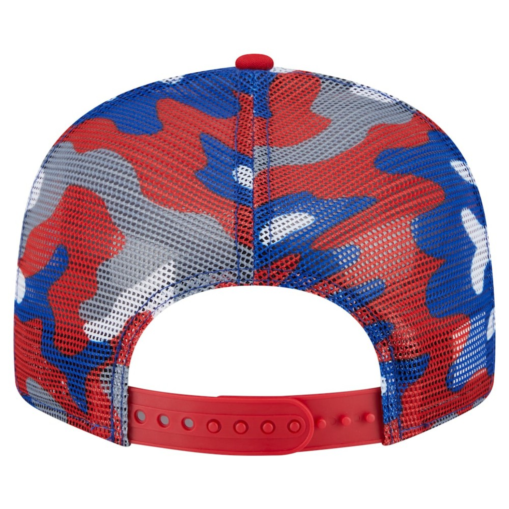 New York Rangers New Era Camo Meshback 9FIFTY Snapback Hat - Blue/Red - NHL 202705941