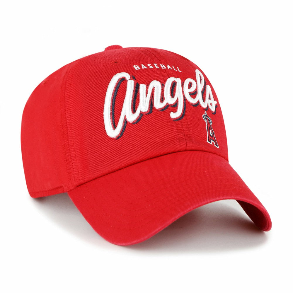 Los Angeles Angels '47 Women's Ariana Clean Up Adjustable Hat - Red - 47 brand Lifestyle